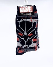Marvel Black Panther Men's Crew Socks -2 Pairs. Mens Size 6-12. K3