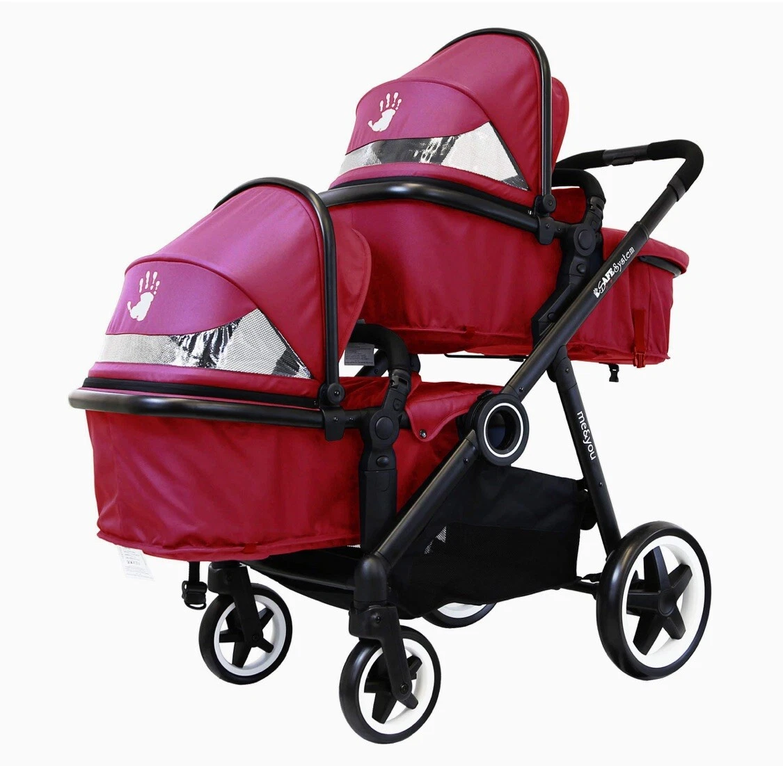 Baby Pram System & In Line Tandem Lightweight + Second Seat + Raincover
Opens in a new window or tab