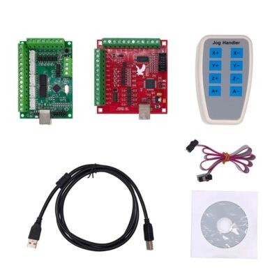 CNC Interface Driver Board 4 5Axis Handle Controller 10 12Pin USB Cable CD 1 Set