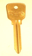 Taylor X4 Uncut Car Key Blank fits Mazda - Nickel Plated Brass - New Old Stock