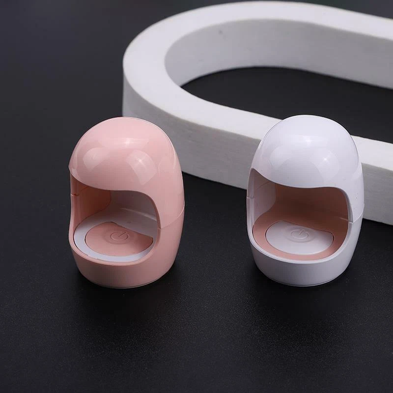 Portable Mini USB Rechargeable One Finger LED UV Gel Polish Curing Nail Lamp DIY