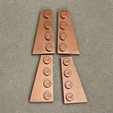 Lego 41769 41770 Reddish Brown Replacement Add-on Pieces Parts Lot of 4