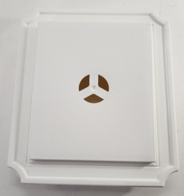 Mid America - M00030101123 - Scalloped Mounting Block 123 - White - Box of 10