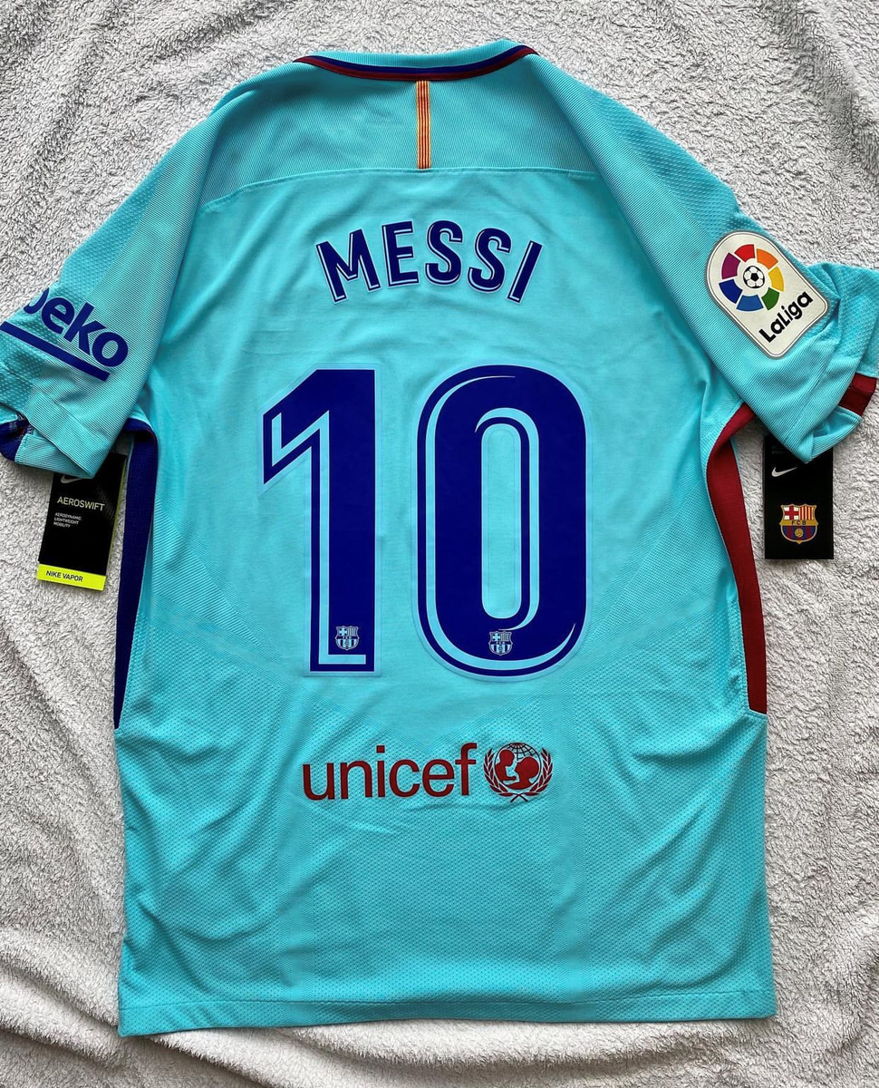 FCバルセロナ メッシ #10 NIKE Aeroswift Authentic Nike Aeroswift Barcelona away La Liga 2017 2018 Messi | eBay