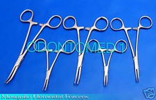 5 Mosquito Hemostat Forceps 3.5" 4.5" 5" 5.5" 6.25" Curved Surgical Instruments