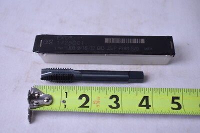 OSG Spiral Point Tap, 9/16''-12, Plug, UNC, 3 Flutes, Oxide
