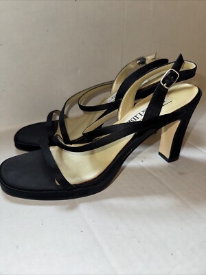 Sam & Libby Women s Heels Size US 7.5 Color Black Strappy 