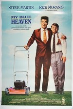MY BLUE HEAVEN 27x40 Original RARE Movie Poster 1990 STEVE MARTIN, RICK MORANIS