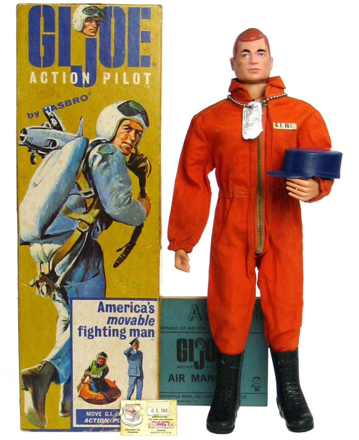 Vintage 1964 GI Joe Hasbro Action Pilot Air Force PH Figure w Double TM 2TM Box Vintage 1964 GI Joe Hasbro Action Pilot Air Force PH Figure w Double TM 2TM Box