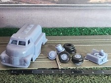 TJet - 49 Chevy/GMC COE Fuel Truck - w/Driver, Truck Hubs, 2 Axles  6 Tires