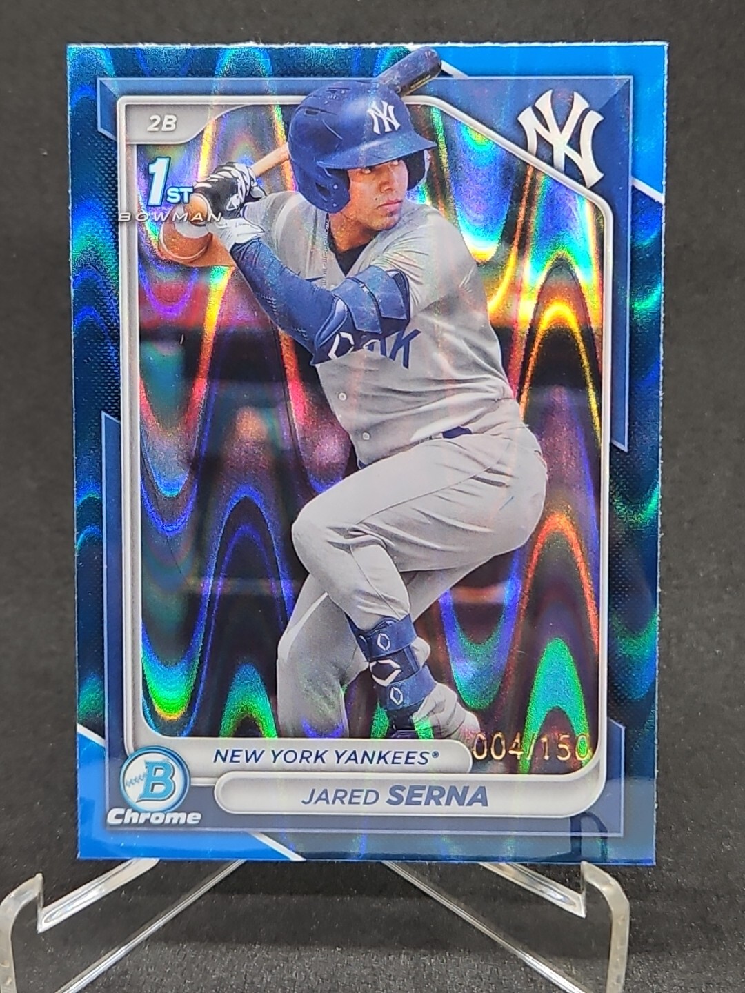 2024 Bowman Chrome Jared Serna #BCP-68  Blue RayWave /150