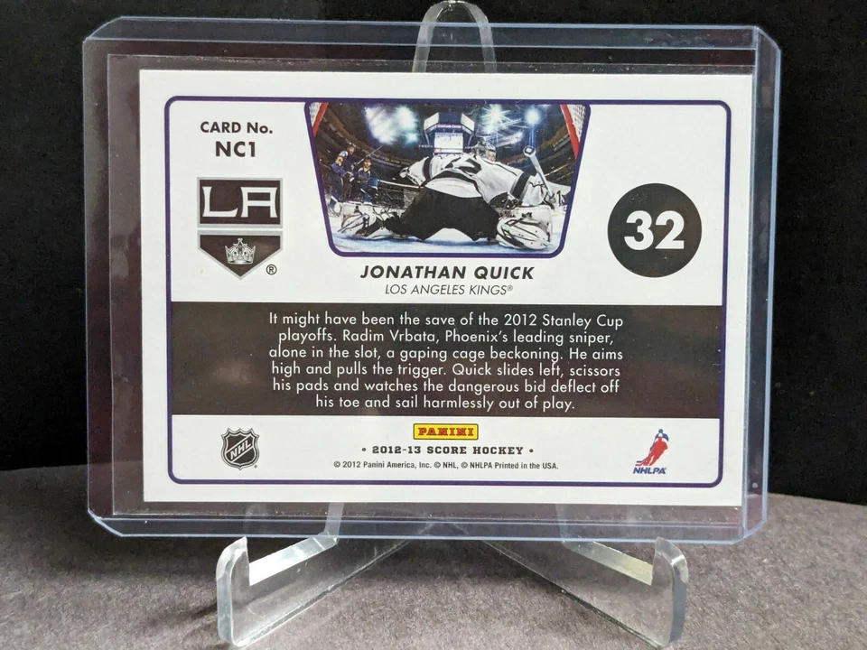 12-13 Score Net Cam #NC1 Jonathan Quick - Image 2 of 2