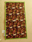 Merry Christmas Teddy Bear Theme Quilted Quilt 35" X 19" Reversible Handmade New — photo 4