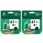 2pk #61 XL Black Ink Cartridges for HP ENVY 4500 4501 4502 4504 5530 5531 5535