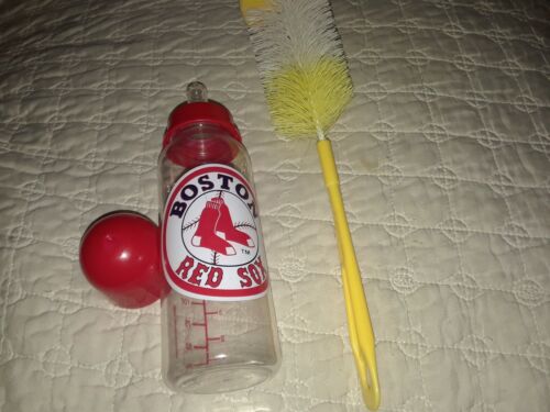 Biberon MLB Boston Red Sox 9 oz et brosse de nettoyage  - Photo 1 sur 2