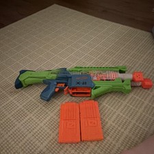 NERF Elite 2.0 Double Punch X-2 Dart Gun with Magazines for Ages 8-16 Years
