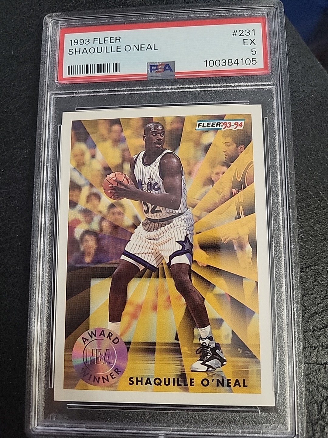 1993-94 Fleer Shaquille O'Neal #231 PSA EX 5