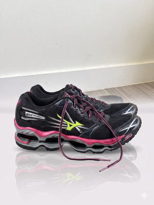 Mizuno Wave Prophecy 2 Running Shoes Black Pink Women s US 7.5 EU 38 Used