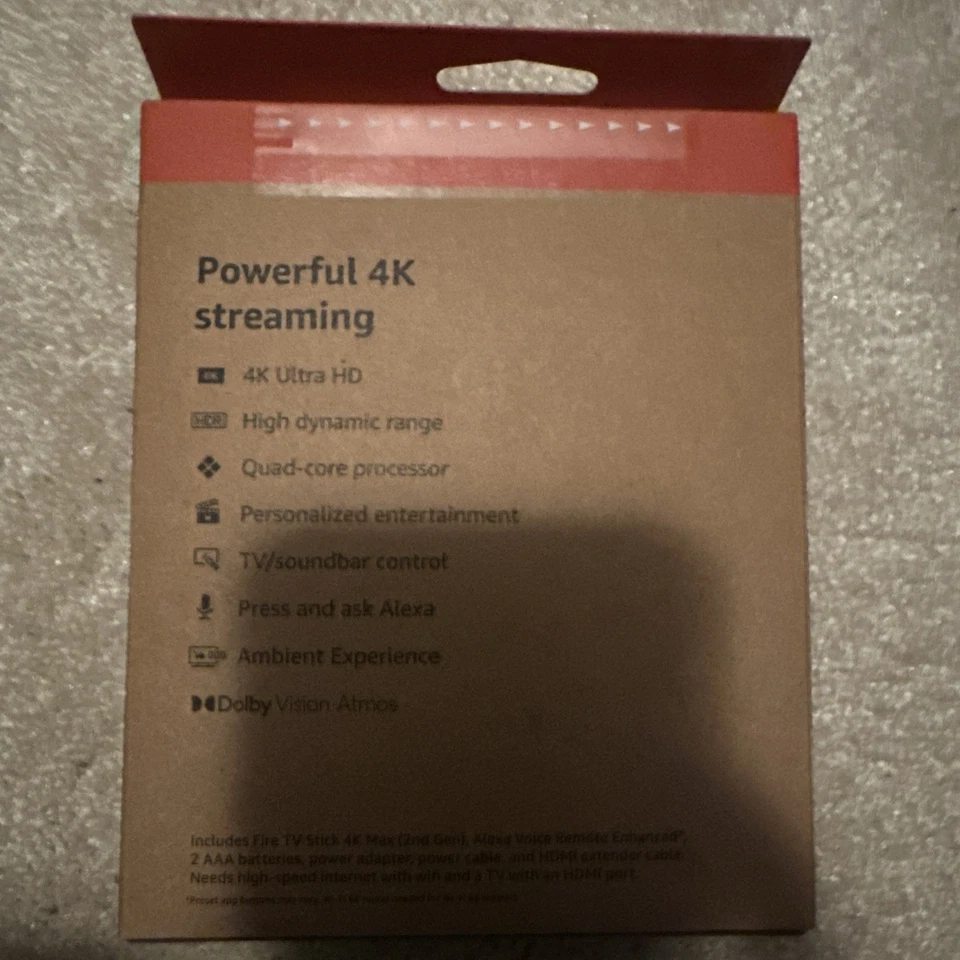 AMAZON FIRE TV Stick 4K MAX, Wi-Fi 6E, 2,0 GHz, control remoto por voz mejorado 16 GB/ALEXA Foto 2 de 2