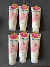 X6 Kracie Naive Facial Cleansing Makeup Remove Face Wash Foam (Peach Leaf) 130g