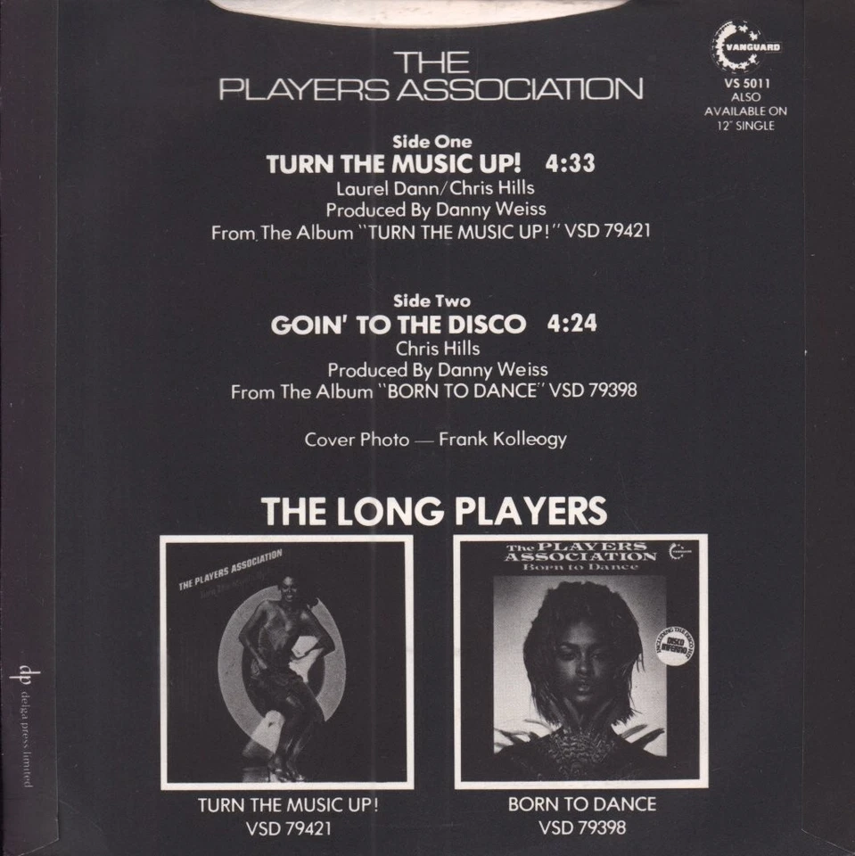 Players Association Turn the Music Up 7" vinyl UK Vanguard 1979 Solid label - Image 2 of 3
