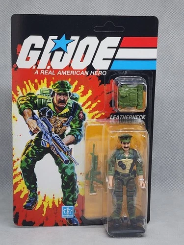 GIJoe x Transformers Leatherneck 3.75” Exclusive Carded Action Figure Hasbro New