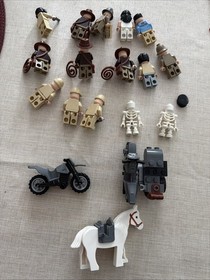Lego Indiana Jones Minifigures Lot Of 12 Henry, Marianne, Pilot & More