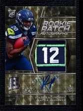 2018 Panini Spectra Rookie Auto Gold Vinyl Prizm 1/1 Rashaad Penny Patch 0c3