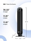 DREO Tower Fan for Bedroom, 2026 Upgraded DC Motor, 28ft/s High Velocity, 20dB U