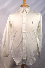Vintage Ralph Lauren Polo Lowell White Dress Shirt NOS - Sz 15-34
