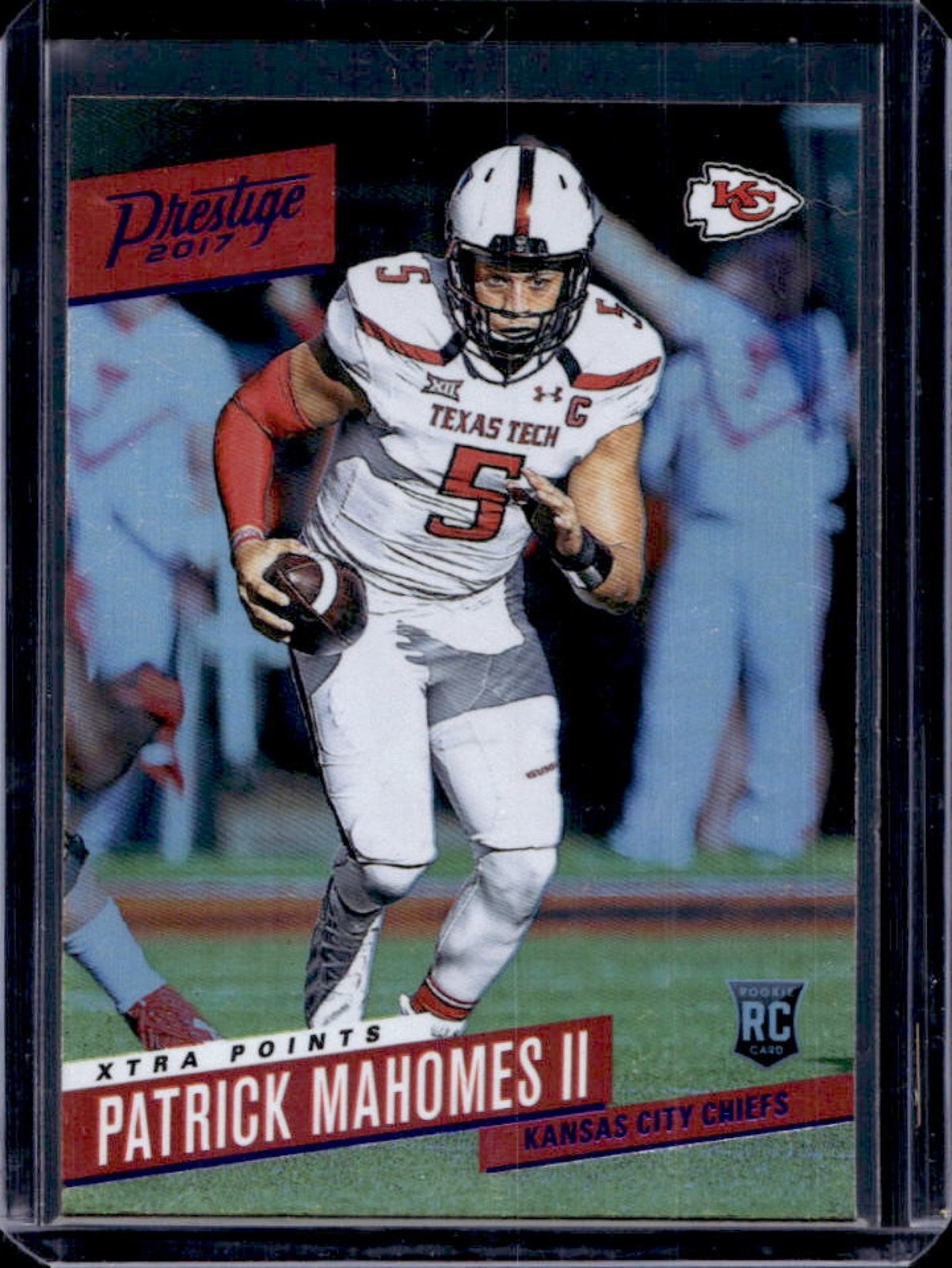 2017 Prestige Patrick Mahomes II RC Xtra Points Blue #232 Chiefs