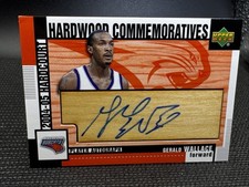 2004-05 Upper Deck Hardcourt Gerald Wallace madera dura conmemorativos automático #HC-GW