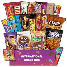 International Snack Box | 26 Full-Size Snacks From Around The World for Adults a