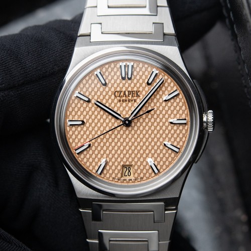 Czapek Antarctique Passage De Drake Salmon S 38.5mm Steel Brac...