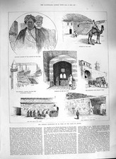 Turkish Occupation El Wedj Arabia Egyptian Officer 1888 Antique Print