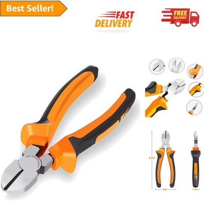 6-Inch Ergonomic Wire Cutter for Crafts and Floral Arrangements, Heavy Duty