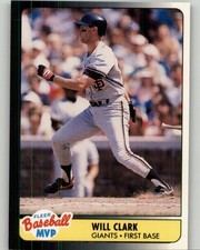 1990 Fleer Baseball MVPs Will Clark #7 San Francisco Giants