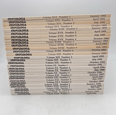 Cryptologia Journal Lot of 30 Issues - Jan 1992 thru Apr 1999 Cryptology Ciphers