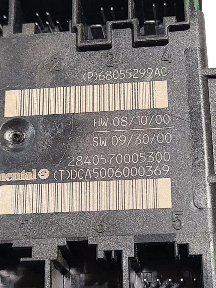 Шасси водителя идентификатор двери ECM 68055299AJ подходит для пикапа 10-12 DODGE 2500 647021 - Изображение 2 из 4