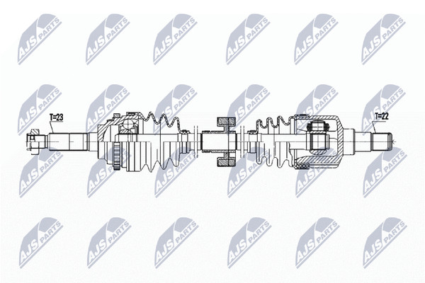 NTY Antriebswelle NPW-DW-051 FüR Chevrolet Matiz M200 M250 LPG Daewoo M100 M150-image