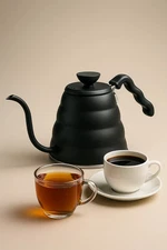 V60 "Buono" Gooseneck Drip Kettle 1200ml  Matte Black Pour Over Coffee New Trend