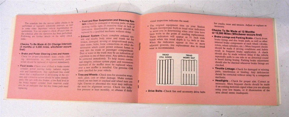 CHEVROLET Station Wagon Car Owners Handbook 1972 #6263129 ST 306-72 USA - Image 4 of 4