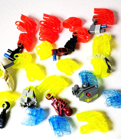 Lego Bionicle Head Skull Masks Multicolor Lot 22 Assorted Replacement Parts