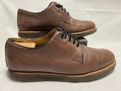 Samuel Hubbard Brown Pebble Leather Oxford Shoes Men s 12 M Highlander