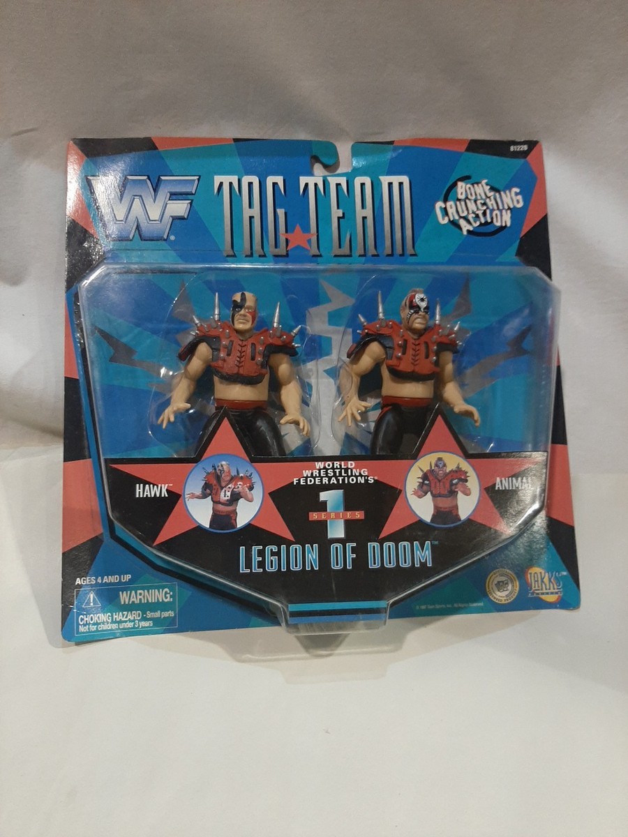 WWF WWE Legion Of Doom Hawk Animal SERIES 1 Tag Team 2-Pack Jakks