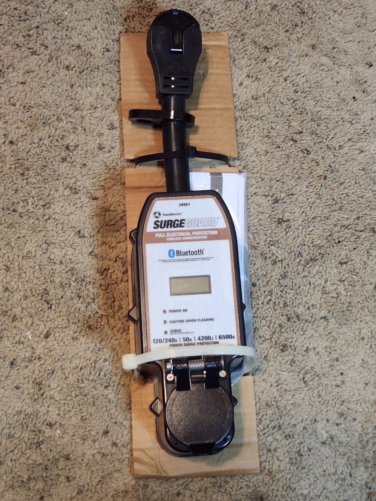 NEW Southwire Surge Guard 34951 50 Amp 4200J RV Surge Protector Wireless 