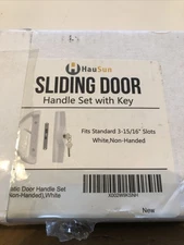 Sliding Patio Door Handle Set Keys Cylinder Mortise Lock Fit 3-15/16” Slot FG