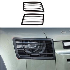 Guard Black Steel Lamp Protect For Land Rover Defender 2020-2023 Front Headlight
