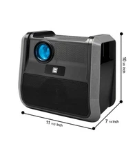 RCA RPJ060 Projector 150" Portable 1080p LED/LCD Recharge Batt, Handles/Speakers