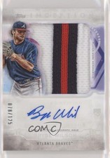 2019 Topps Inception 78/125 Bryse Wilson #IAJ-BW Jumbo Patch Auto 6fs